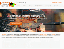 Tablet Screenshot of paintballmania.es